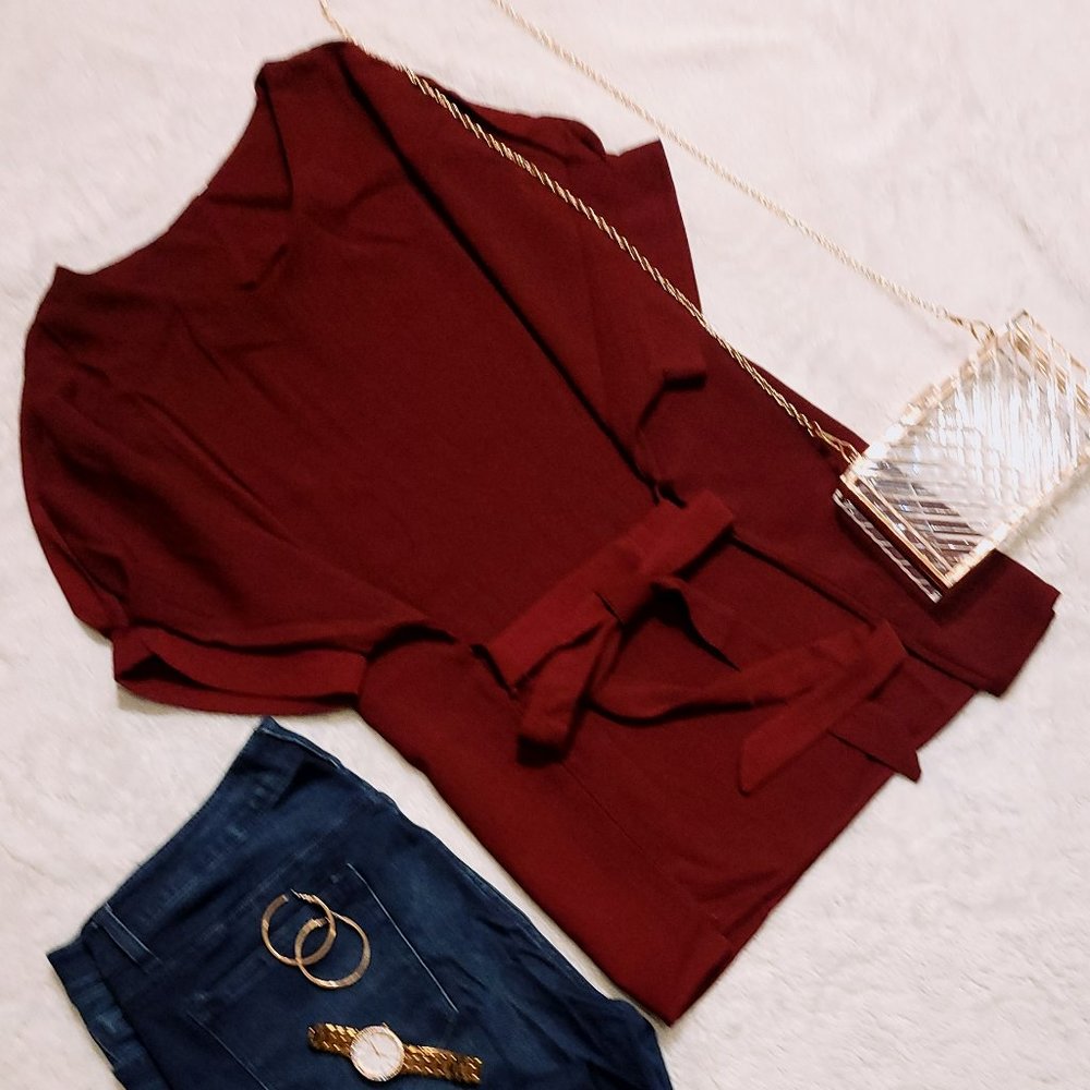 Burgandy Blouse